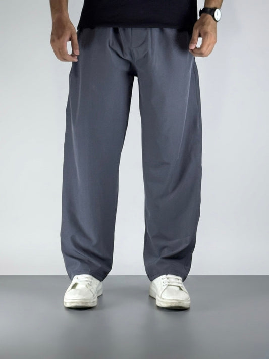 Wide Leg Joggers - Charcoal