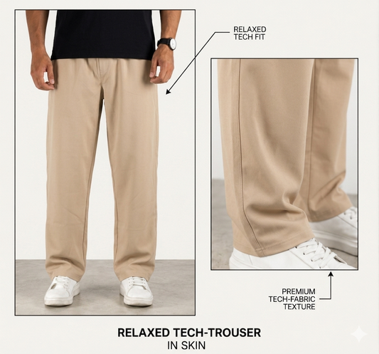 Wide Leg Joggers - Beige