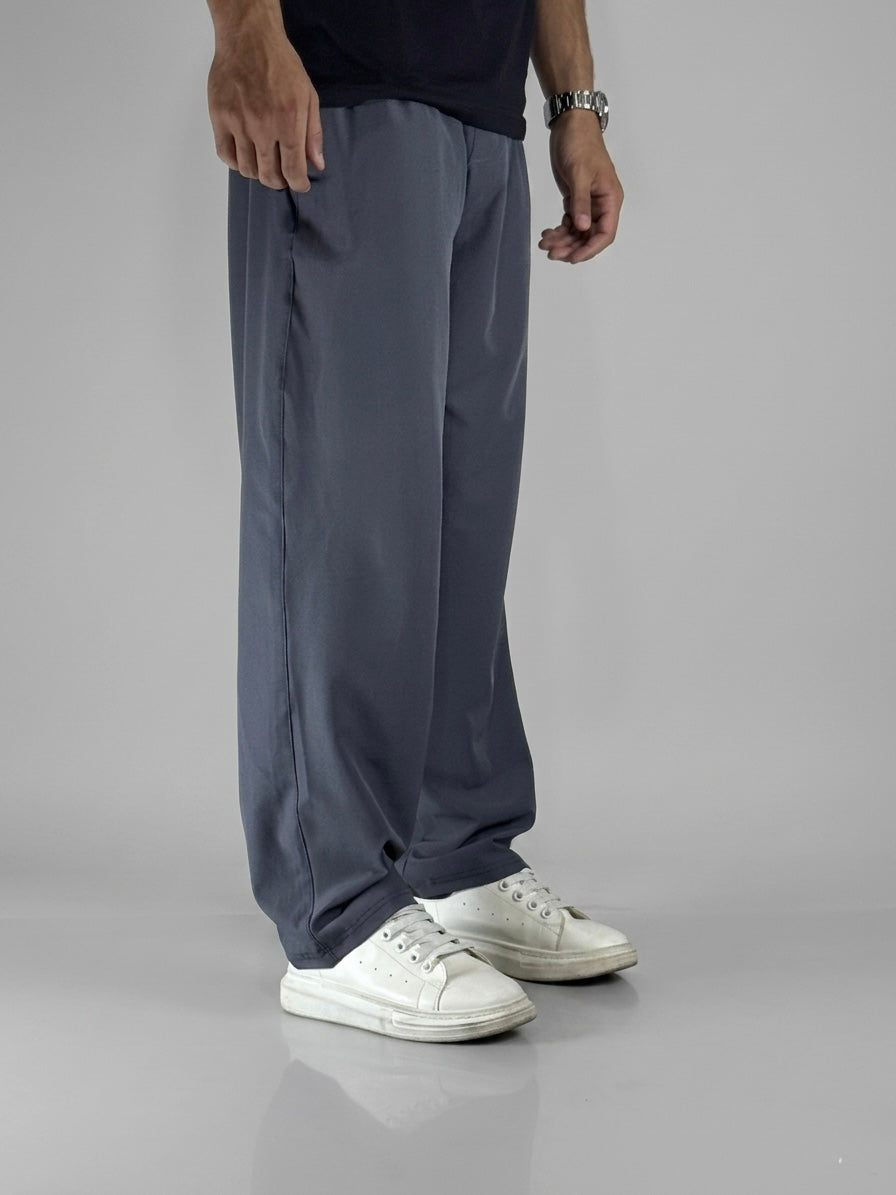 Wide Leg Joggers - Charcoal