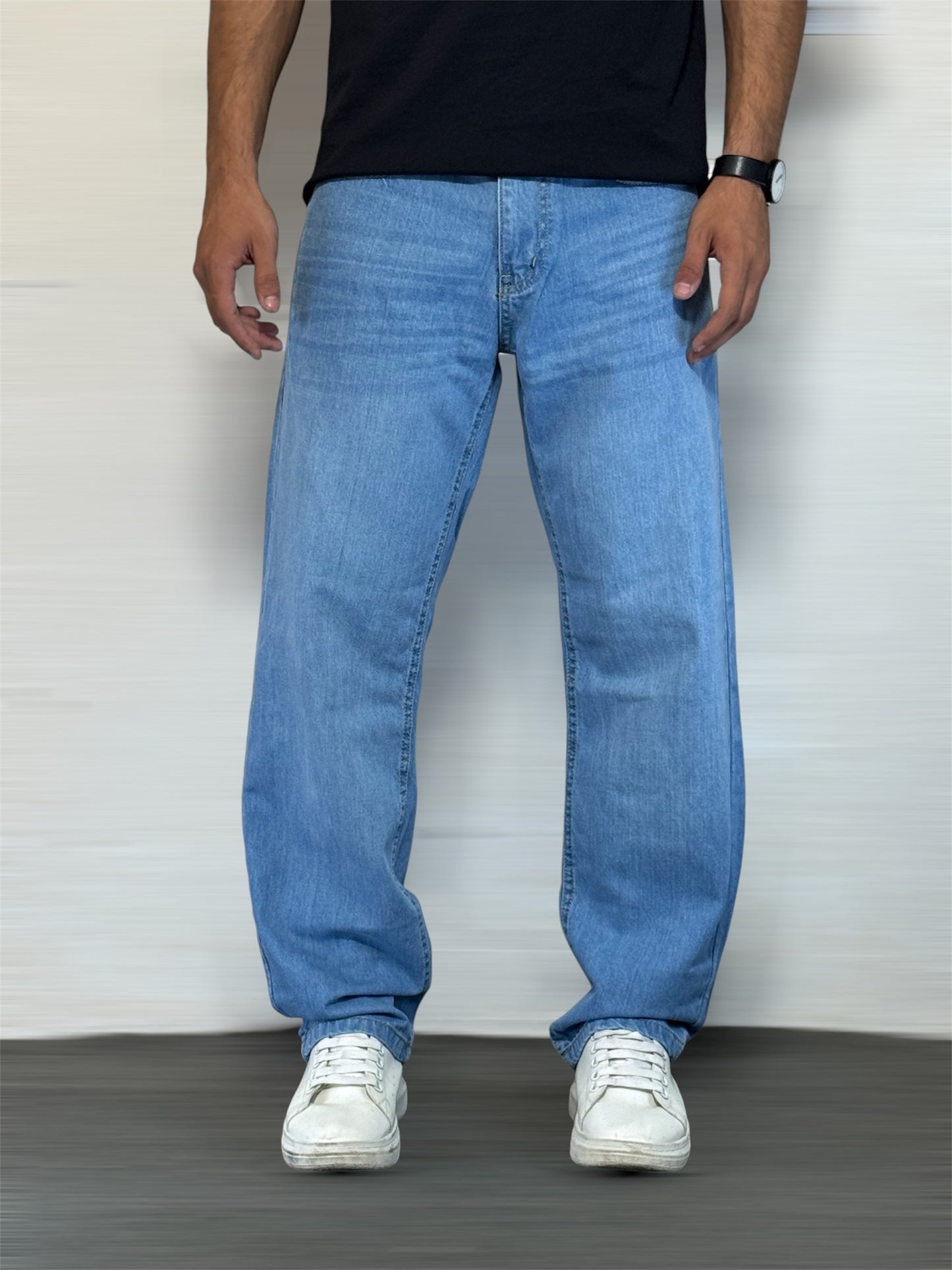 Streetwear Jeans - Mid Blue
