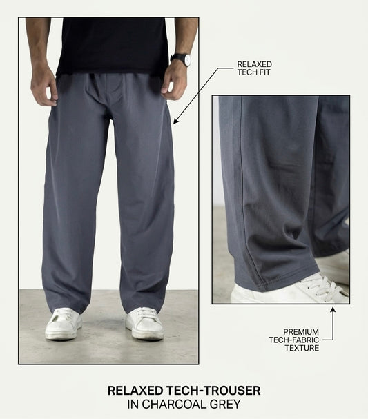 Wide Leg Joggers - Charcoal