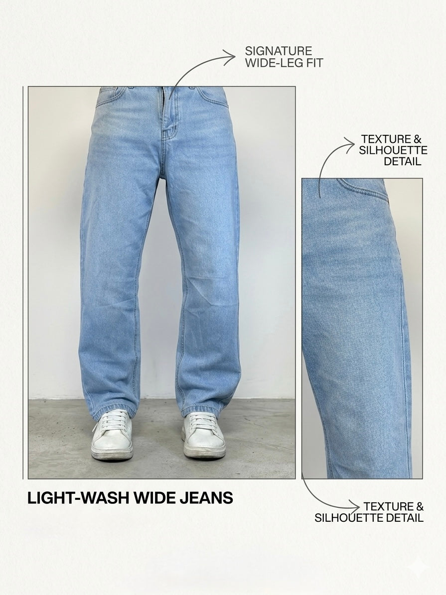 Streetwear Jeans - Ice Blue