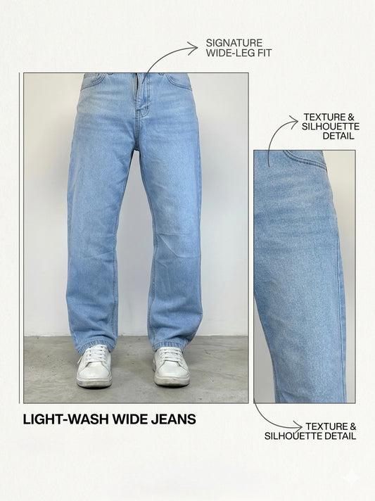 Streetwear Jeans - Ice Blue