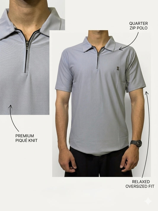 Polo Quater zip - Gray